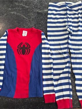 Hanna Andersson Red & Blue Spider Pajama Set